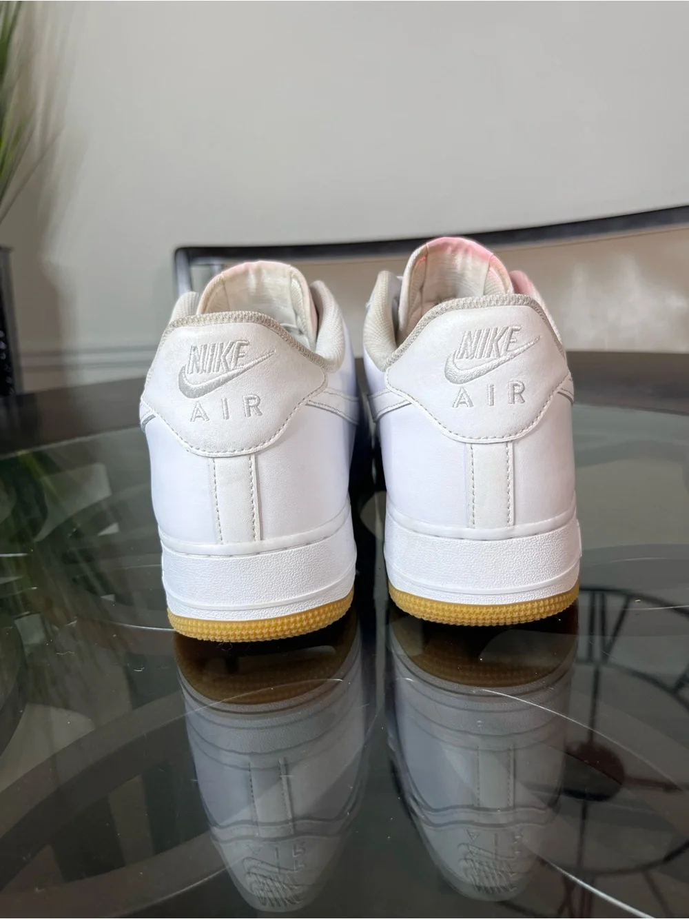 Nike Air Force 1 Low White Gum Brown Mens Sz 13